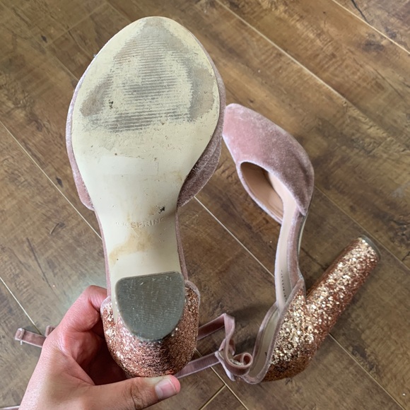 Pink sparkly chunky heels from Call It Spring - Picture 8 of 8